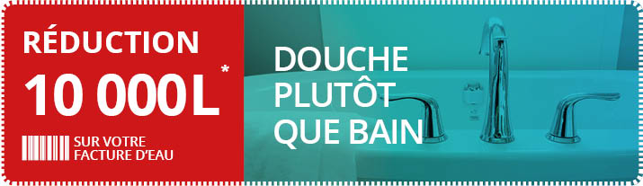 Douche plutôt que bain
