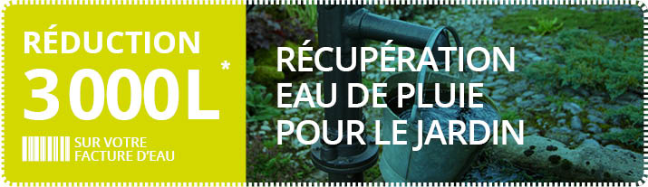 Récupération d'eau de pluie pour le jardin